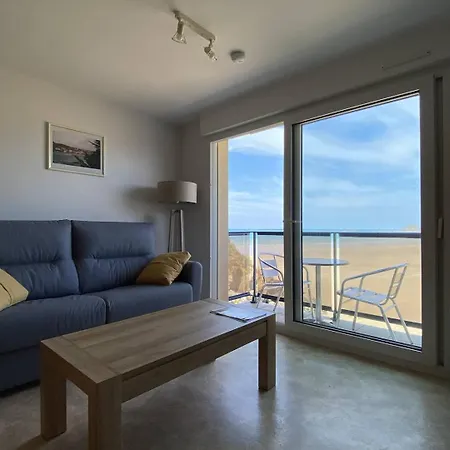 1000 - Studio Sur La Digue Du Val Andre Avec Magnifique Vue Mer Pleneuf-Val-Andre Exterior foto