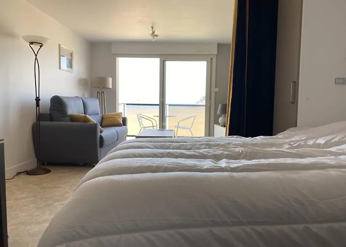 1000 - Studio Sur La Digue Du Val Andre Avec Magnifique Vue Mer
